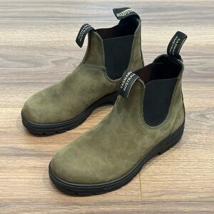 Blundstone Women's Olive Green Chelsea Boots